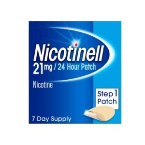 Nicotinell Nicotine Patch, Quit Smoking Aid Step 1, 24 Hour Patch, 21 mg, Pack of 7