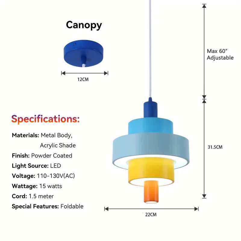 Pyramid Chandelier 5 Ring, LED Technology Metal Acrylic Shading Modern Chandelier Lamps With Adjustable Height Hanging, for Living Room And Dining Area - Image 2