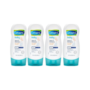 Cetaphil Baby Wash and Shampoo with Organic Calendula, 7.8 Ounce x 4