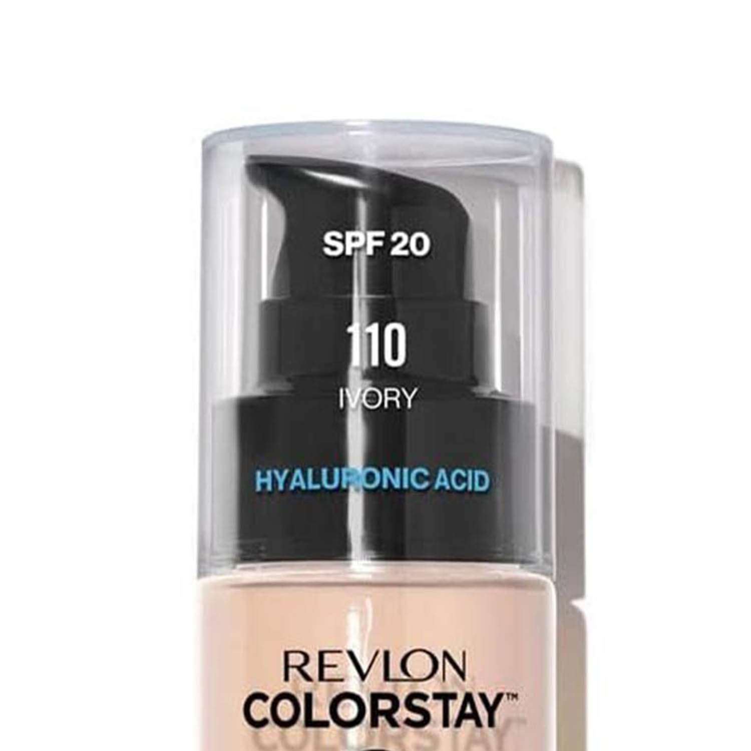 Revlon Color Stay Liquid Foundation Makeup for Normal/Dry Skin SPF 20, Longwear with Medium-Full Coverage and Natural Finish, Oil Free, 110, 30 ml (Pack of 1) - Image 2