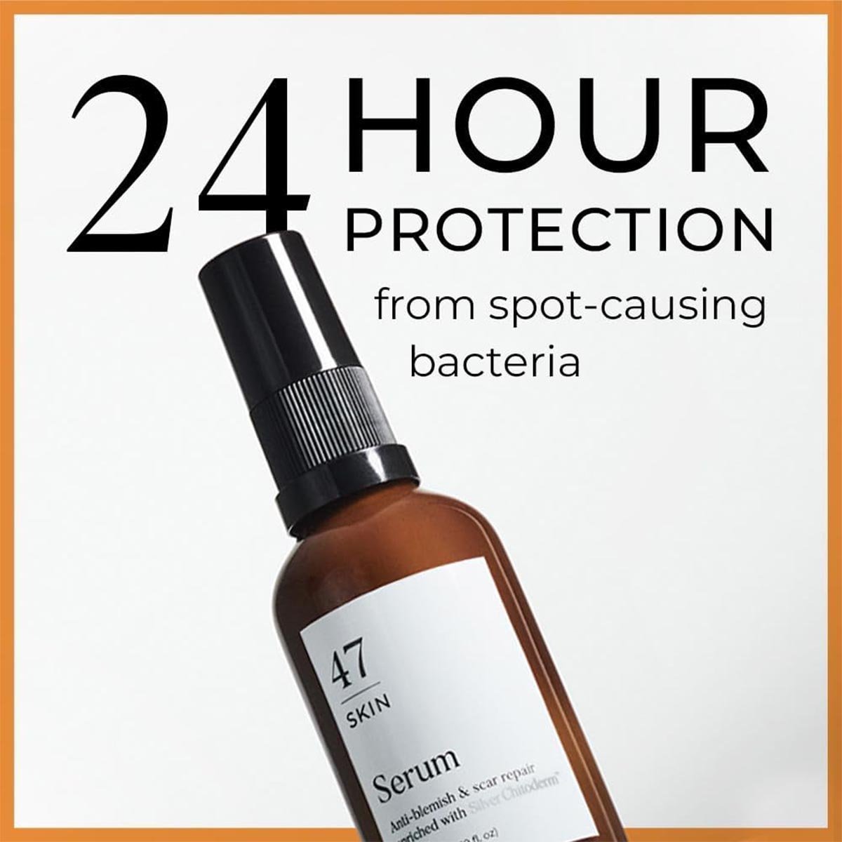 47 Skin Hydrating Face Serum for Clearing Acne and Scars, Anti-Blemish & Scar Repair Serum Skincare Treatment with Silver Chitoderm Smooth Skin Moisturiser Serum for All Skin Types - 30ml - Image 2