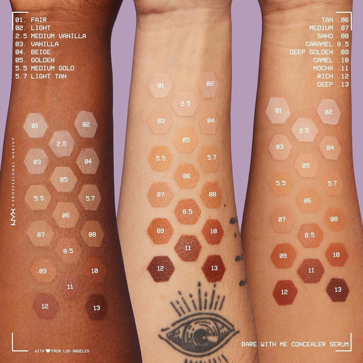 NYX Professional Makeup Bare With Me Concealer Serum, Vanilla, 9.6ml - Image 5