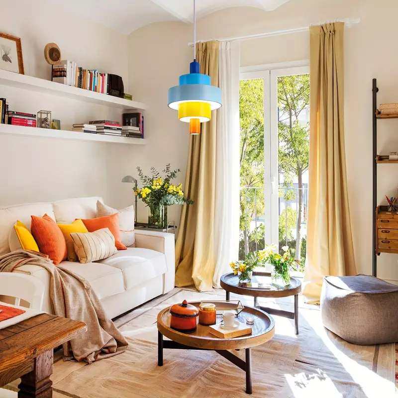 Pyramid Chandelier 5 Ring, LED Technology Metal Acrylic Shading Modern Chandelier Lamps With Adjustable Height Hanging, for Living Room And Dining Area - Image 4