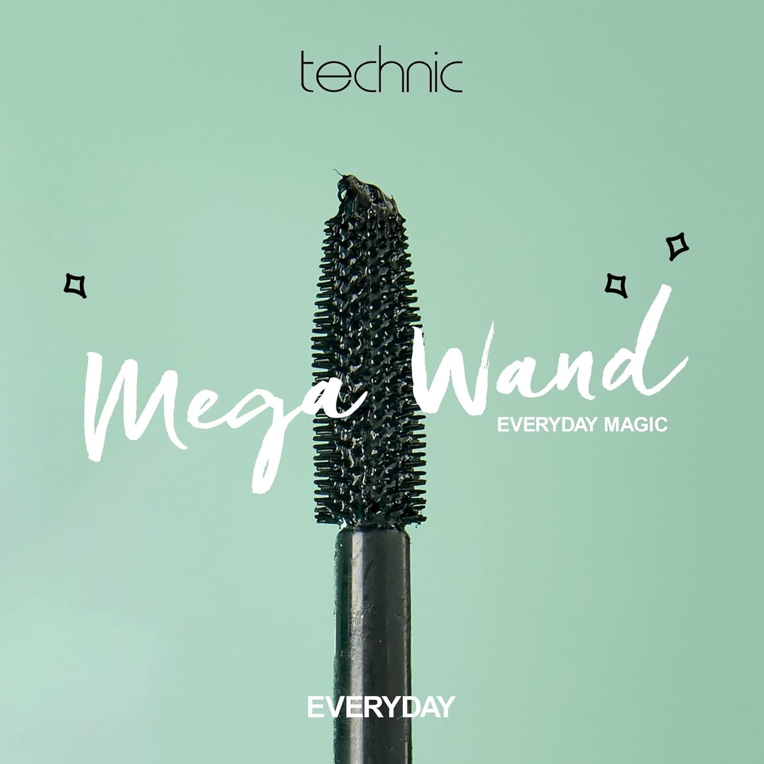 Technic Mega Lash Water Resistant Mascara, Volume Glam Lashes - 12ml - Image 4