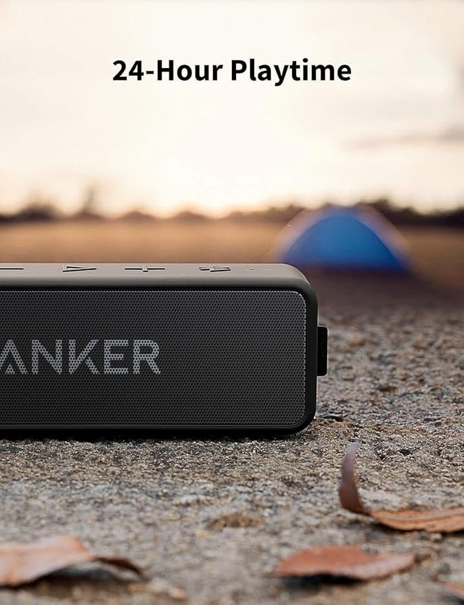Anker Soundcore 2 Portable Bluetooth Speaker with 12W Stereo Sound, BassUp, IPX7 Waterproof, 24-Hour Playtime - Image 2