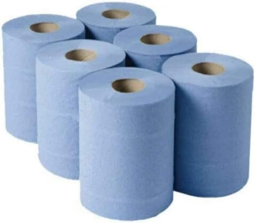 EPISENT Centrefeed Blue Hand Towel Rolls , (Pack of 1 (6 Rolls), Blue Roll) - Image 4