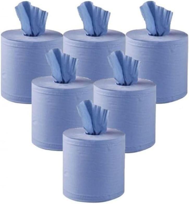 EPISENT Centrefeed Blue Hand Towel Rolls , (Pack of 1 (6 Rolls), Blue Roll) - Image 5