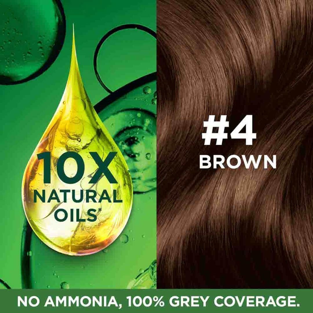 Garnier Color Naturals Crème hair color, Shade 4 Brown, 70ml + 60g - Image 5