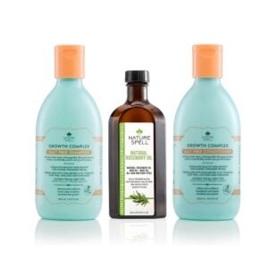 Nature Spell Rosemary Oil With Hair Growth Shampoo & Conditioner, Pack of 3 Gift Set, 150ml x1 300ml x2