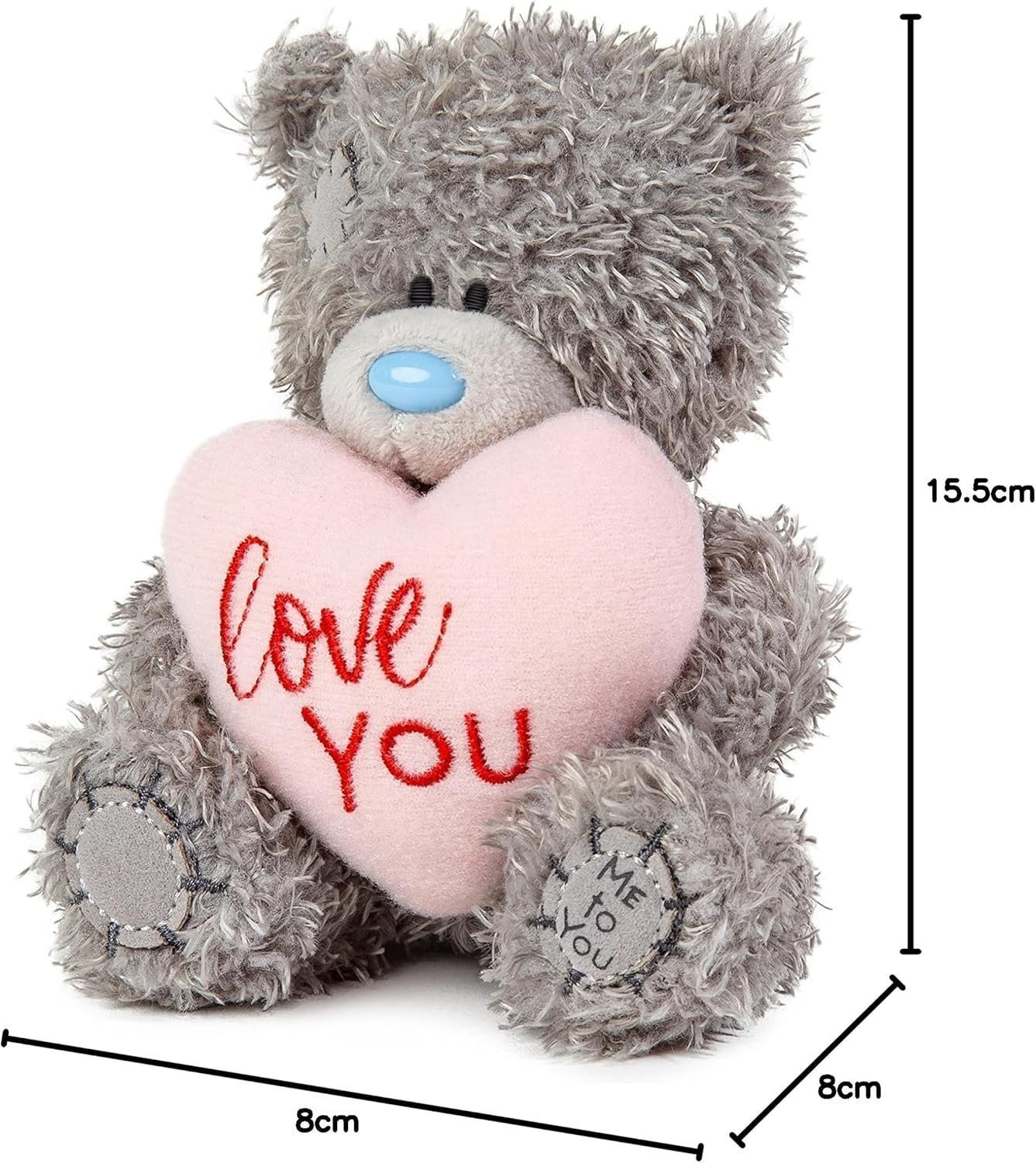 Me To You Bear 4" Love You Padded Heart - Image 2
